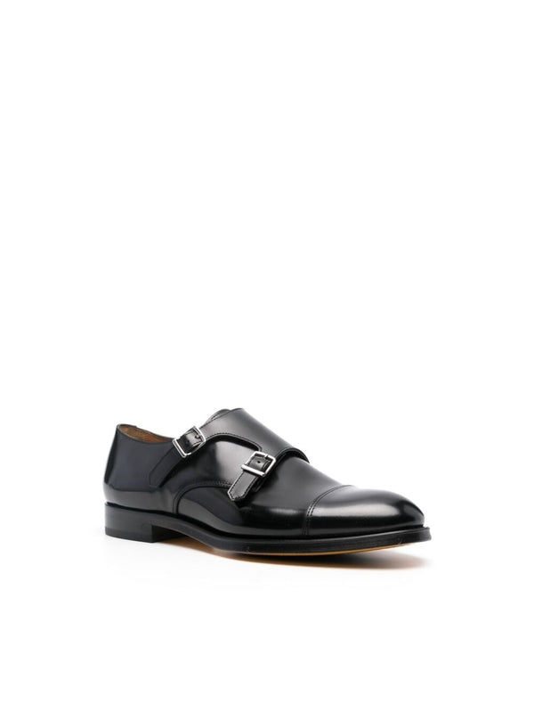 Leather Monk-Strap Shoes