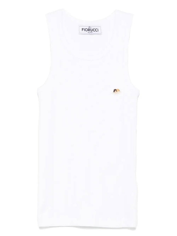 Fiorucci White Sleeveless Top