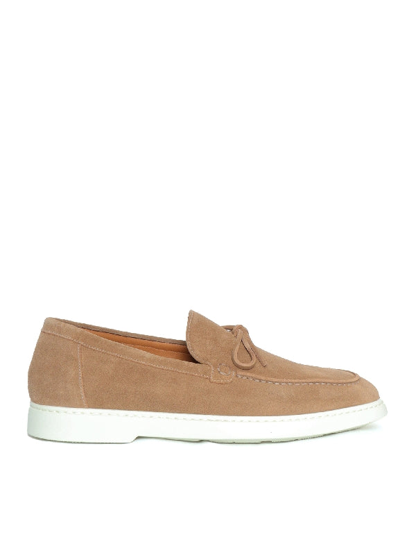 Bow Detail Suede Loafers