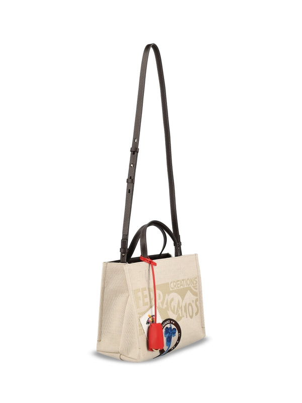 Venna Logo Canvas Tote Bag