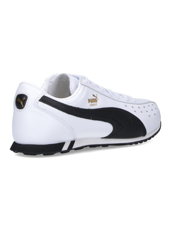 Puma White Low Top Sneakers
