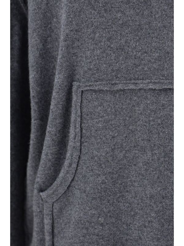 Wool Cashmere Knit Hoodie