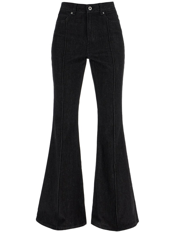 Black Flared Denim Pants