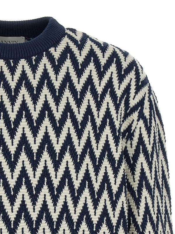 Chevron
  Pattern Cotton Knit