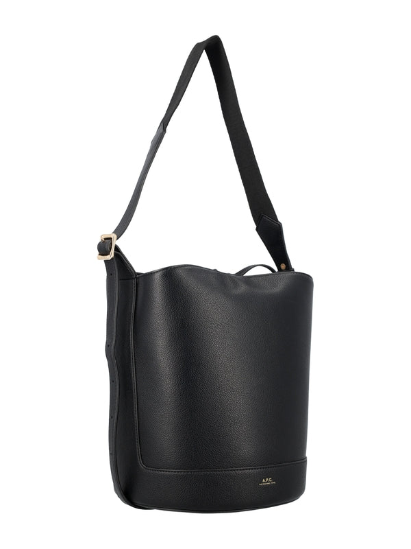 Ana Logo Leather Bucket Bag