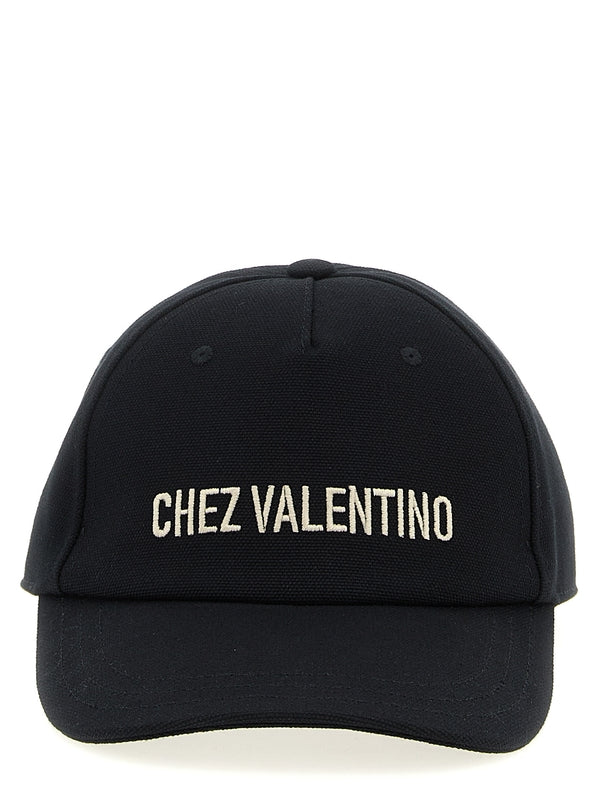 Valentino Black Ball Cap