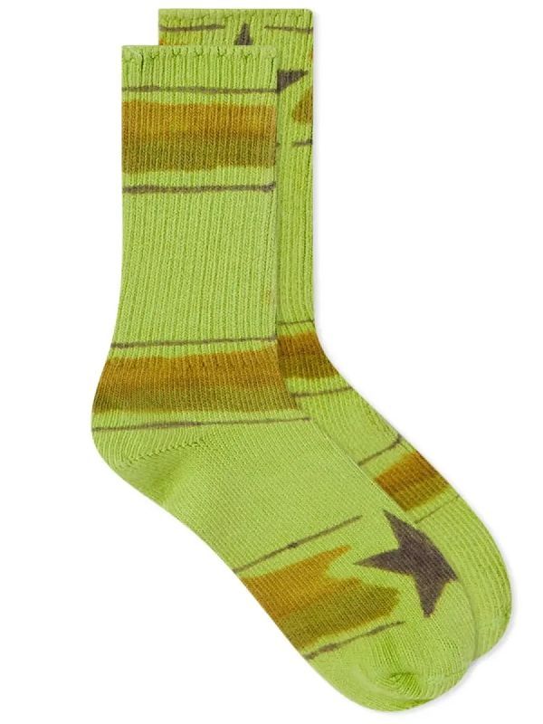 Tie-Dye High Neck Cotton Socks