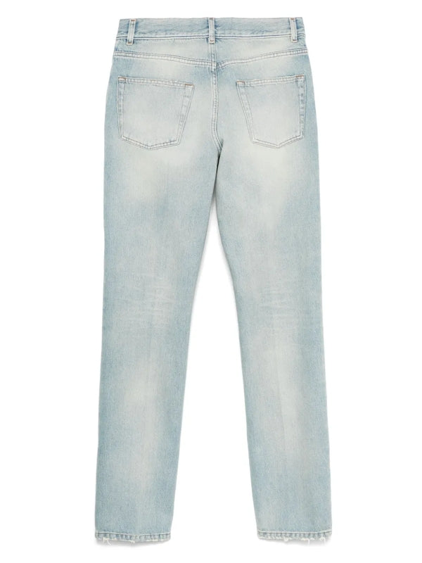 Washing Straight Denim Pants