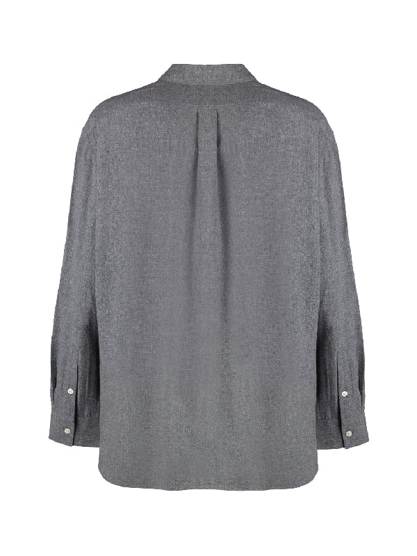 Wool Blending Long Sleeve Shirt