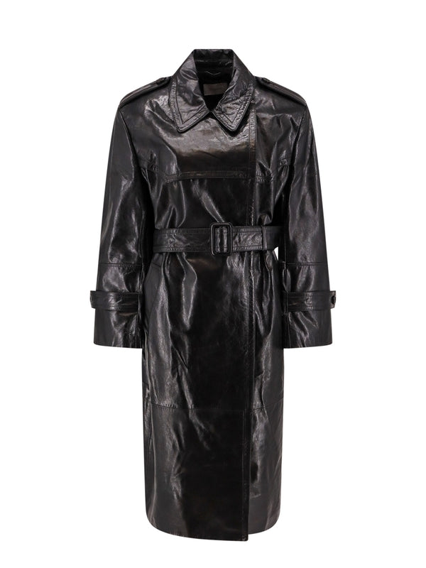 Alfeo Belt Leather Coat