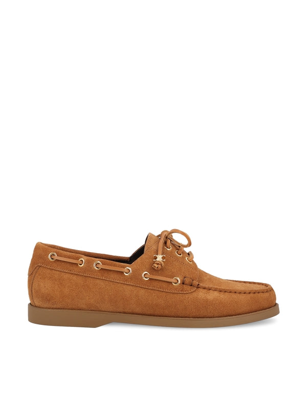 Triomphe Eyelet Boat Shoes