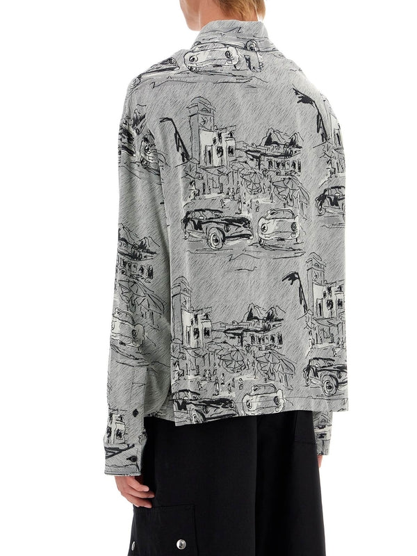 JACQUEMUS - Corto Jacquard Shirt - Jente