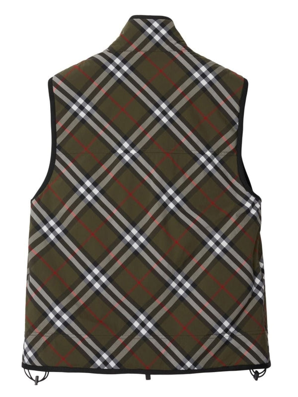 Check Pattern Nylon Vest