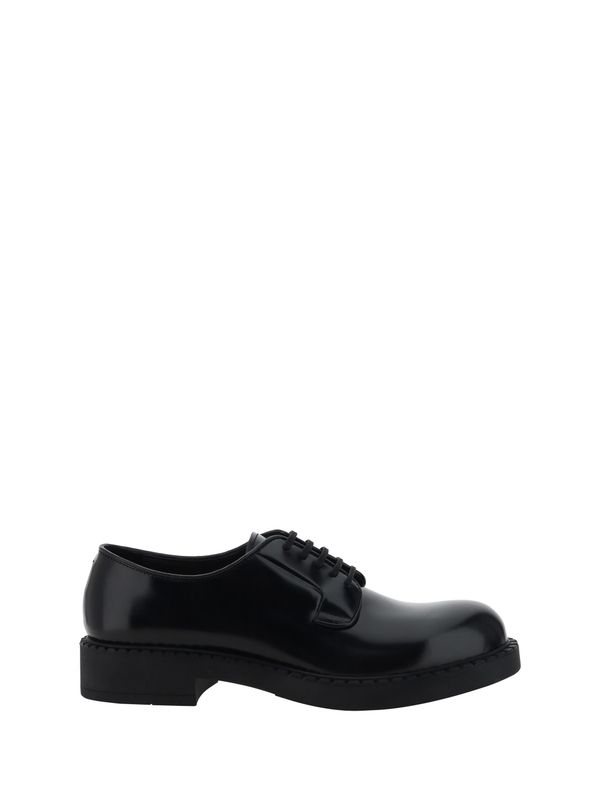 Black Patent Leather Lace-up Shoes