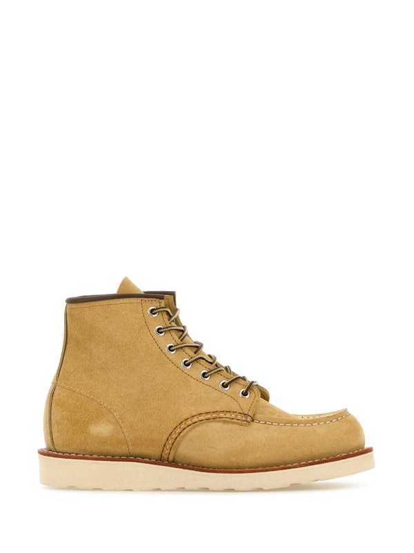 Red Wing Beige Lace-Up Boots