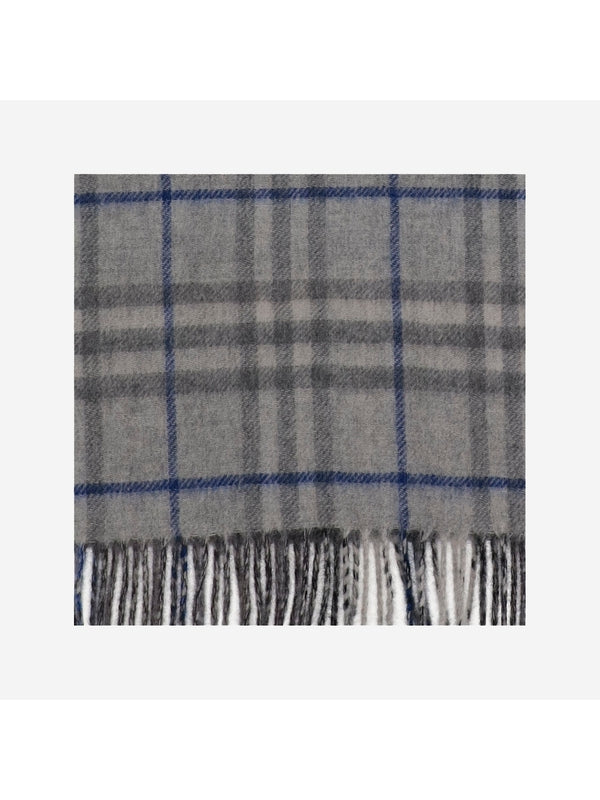 Reversible Check Pattern Cashmere Muffler