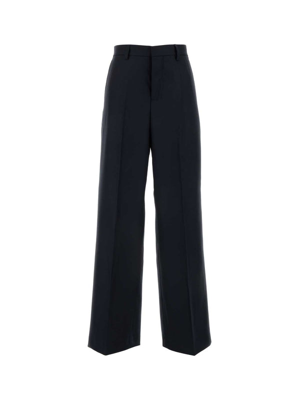 Straight wool pants