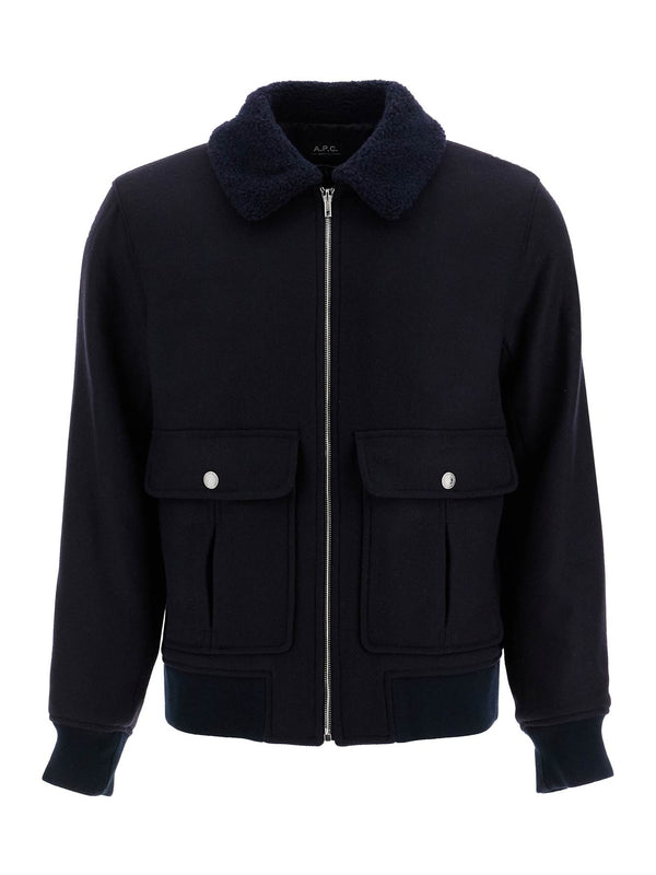 Ben Zip-Up Wool Blend Jacket