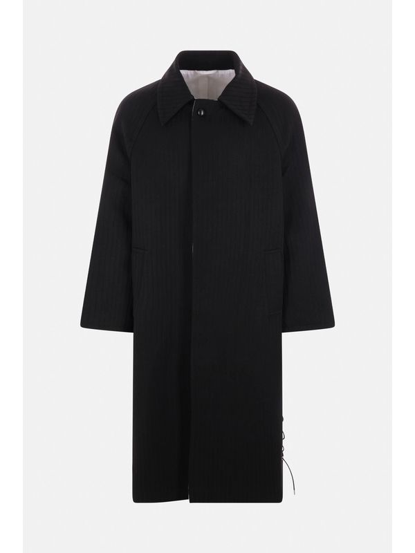 Nuku Single-Breasted Wool Coat