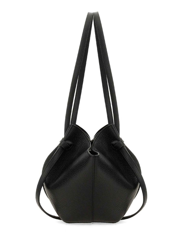 Mochi Logo Detail Leather Shoulder Bag