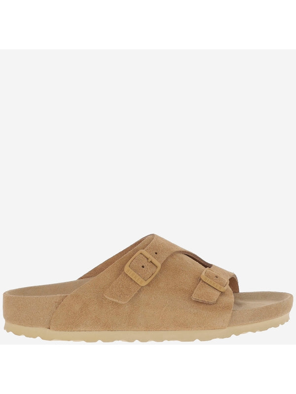 Zurich Suede Buckle Leather Sandals