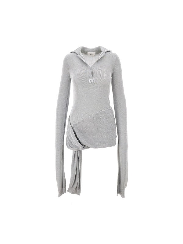 Logo Patch Hood Mini Dress