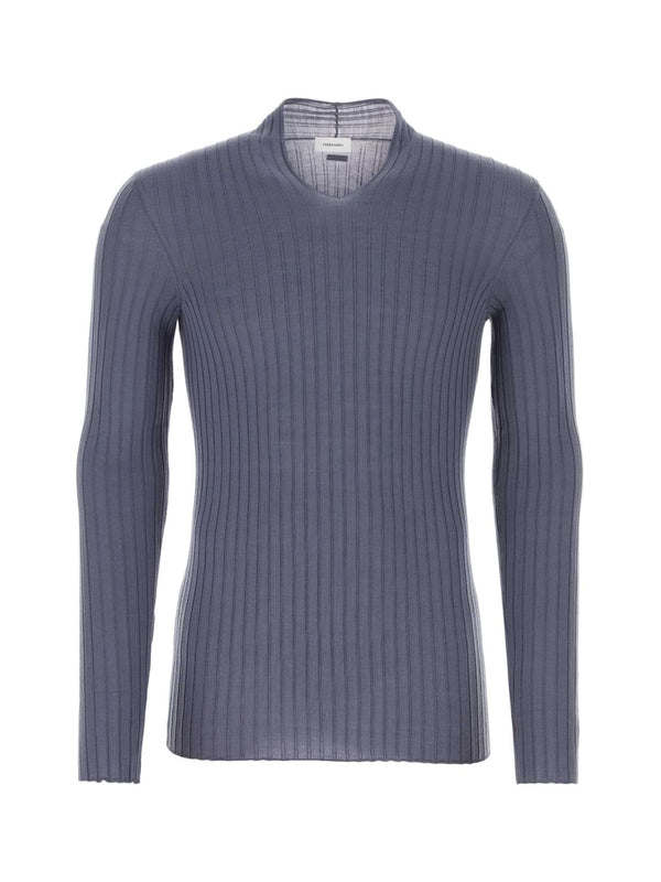 Ribbed Virgin Wool Sweater