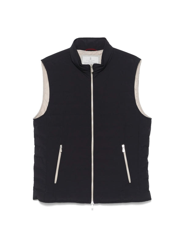 Brunello Cucinelli Navy Vests