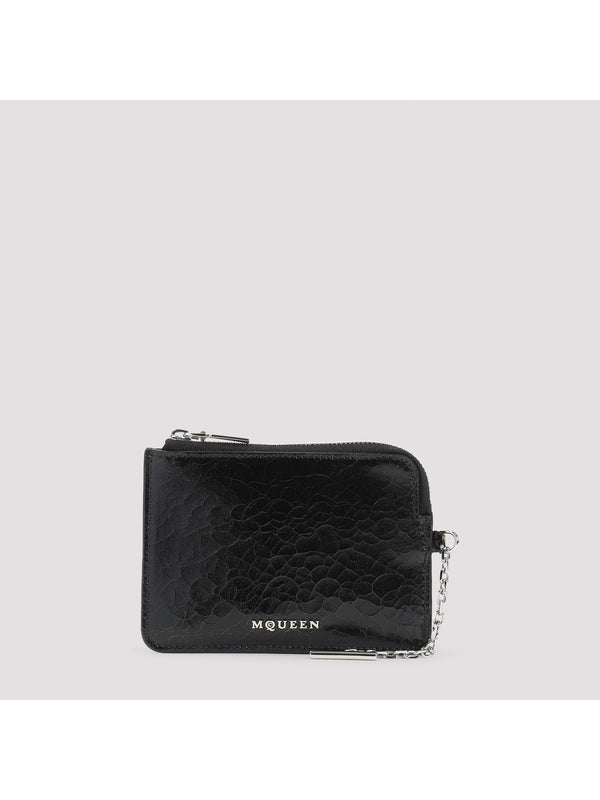 Alexander Mcqueen Black Card Wallet