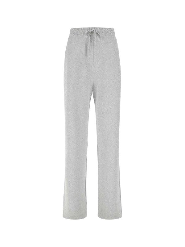 Back Triangle Patch Cashmere Knit Pants