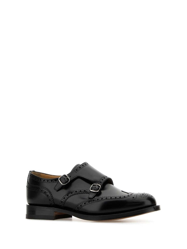 Leather Monk
  Strap Shoes