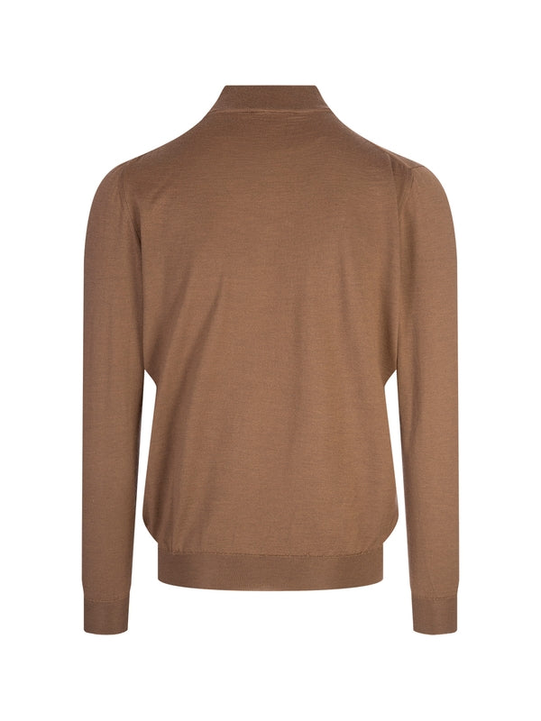 High Neck Silk Cashmere Sweater