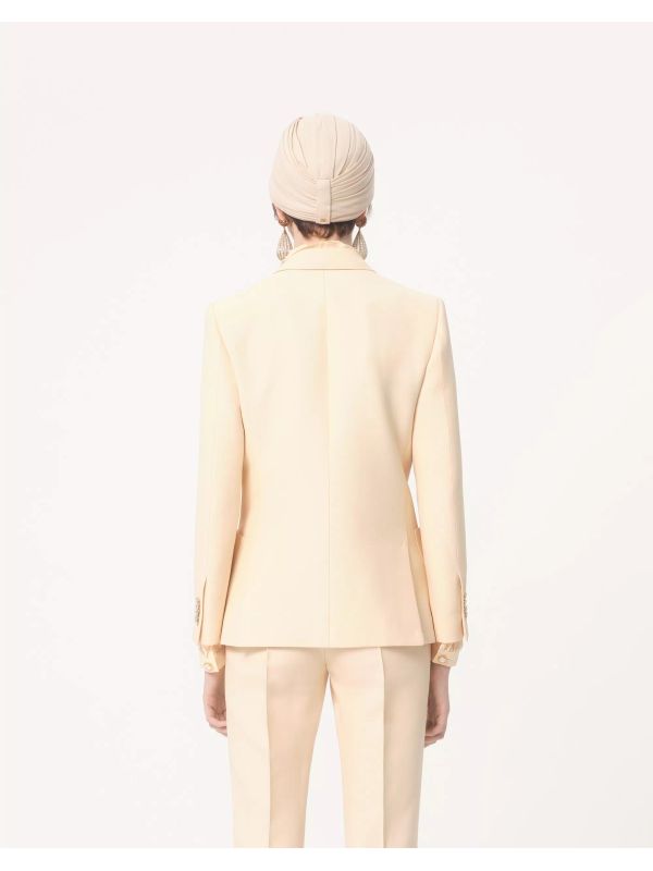 Wool Silk Tailored Jacket