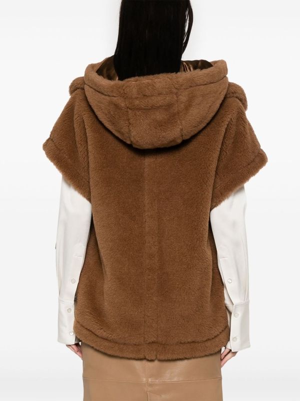 Belt Detail
  Hooded Shearling Jacket