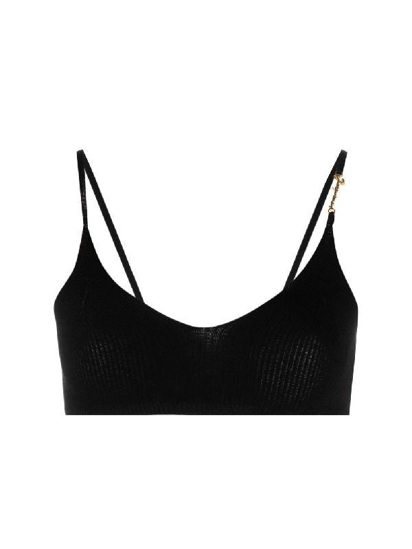 Pralu Logo Plaque Bra Top