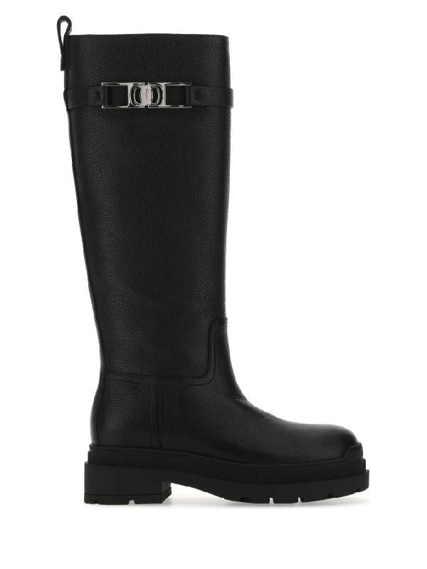Vara Chain Knee High Boots