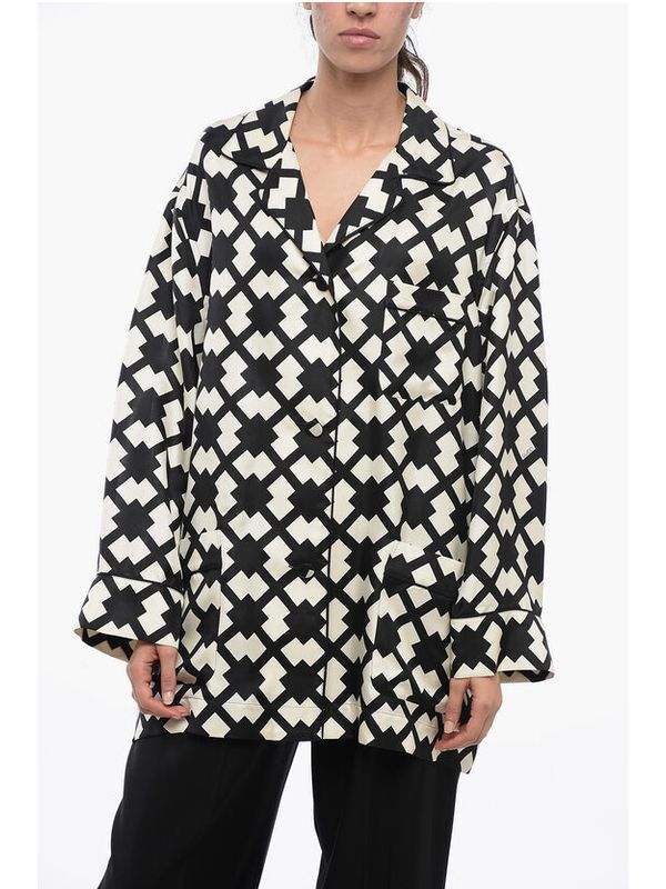 Allover Printing Silk Shirt