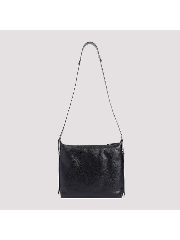 Voyou Logo Leather Crossbody
  Bag