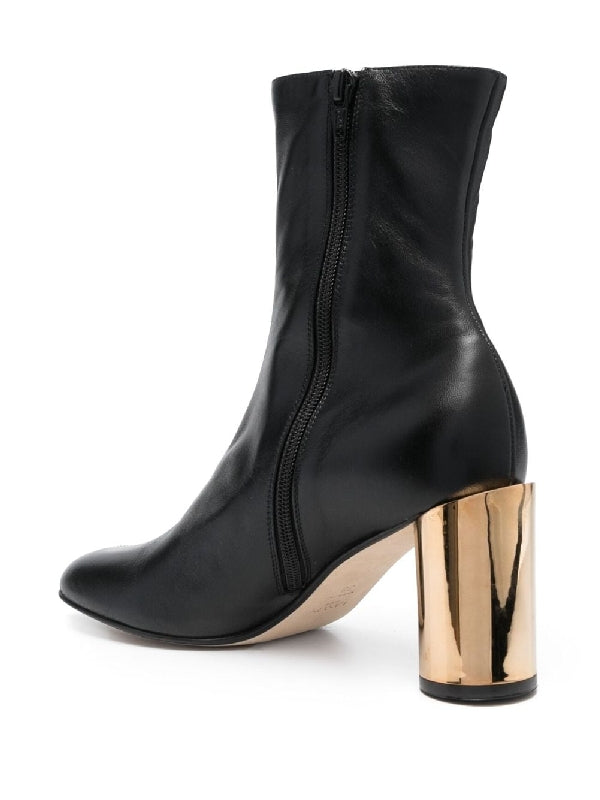 Sequence Lambskin Ankle Boot Heel