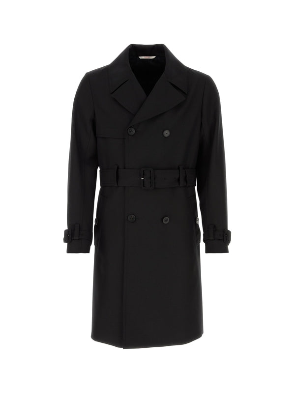 Wool Blend Trench Coat