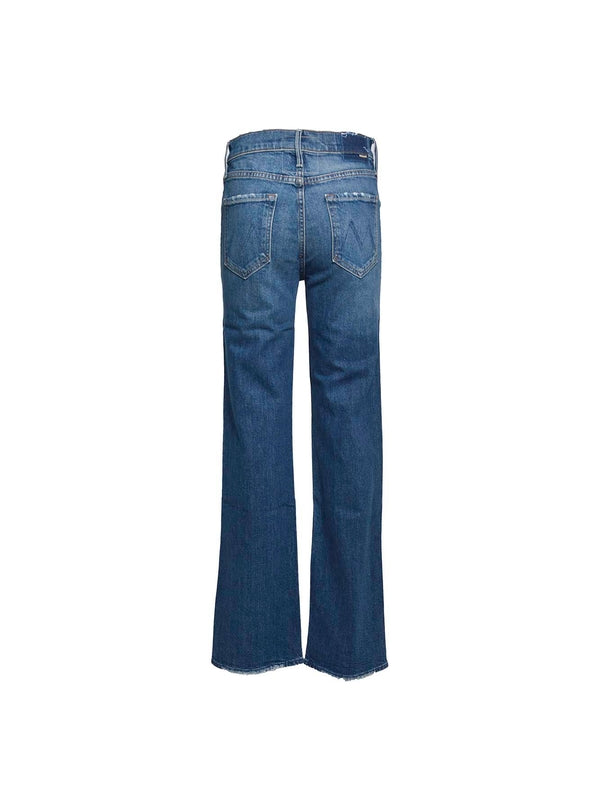 Back Logo Patch Denim Pants