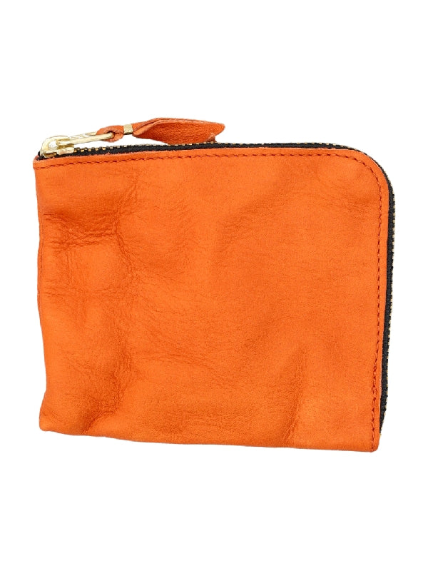 COMME des GARCONS - Orange Suede Leather Zipper Wallet - Jente