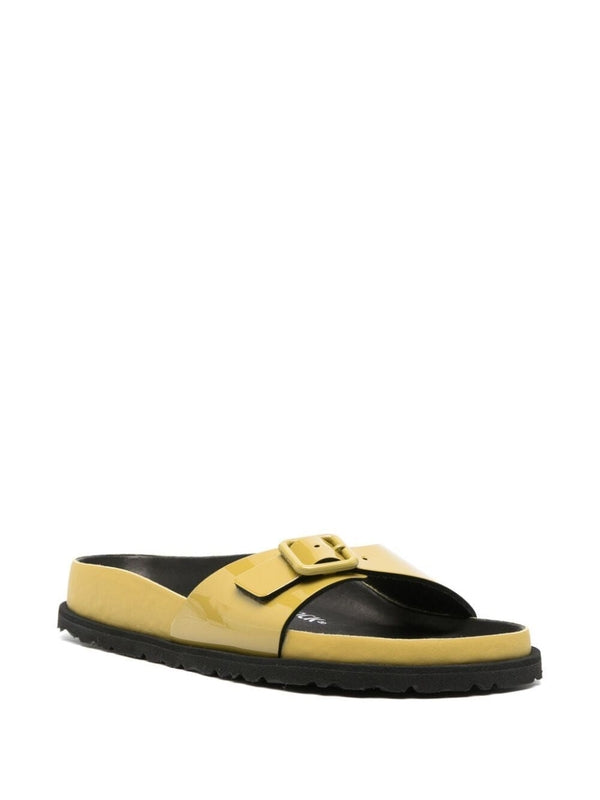 Madrid Buckle Detail Patent Leather Sandals