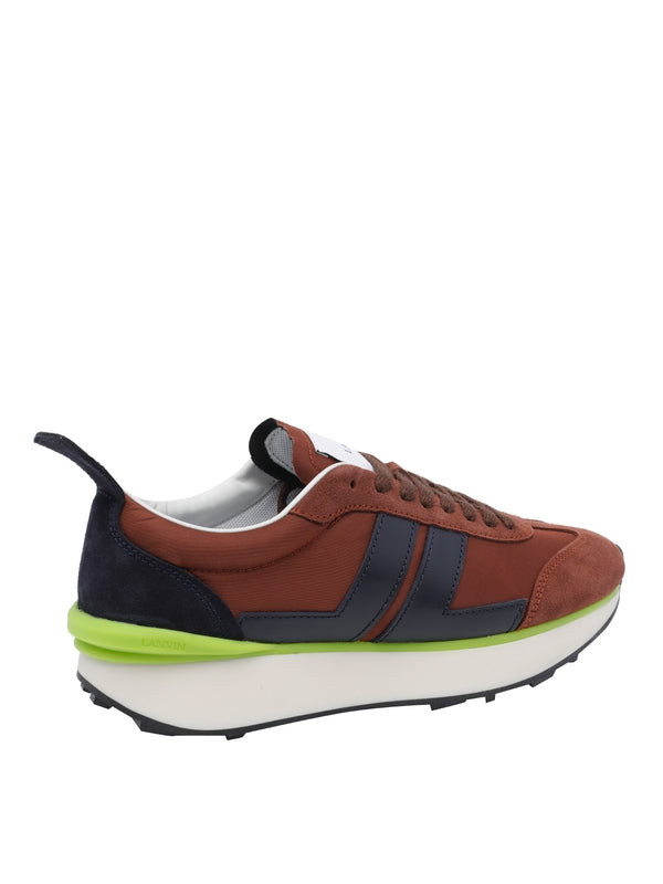 Lanvin Brown Low Top Sneakers