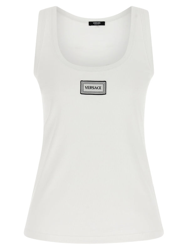 Versace White Sleeveless