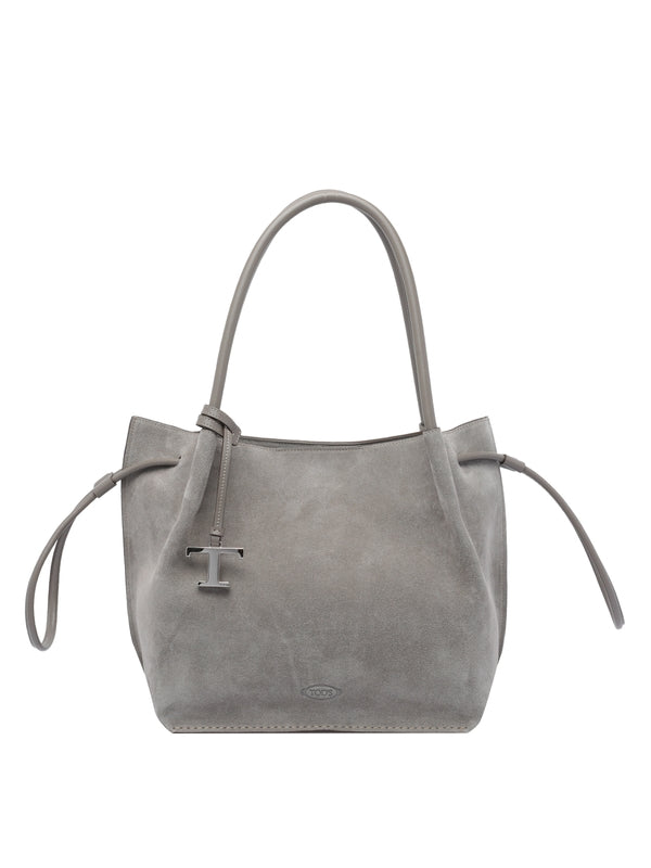 Tod'S Grey Tote Bags