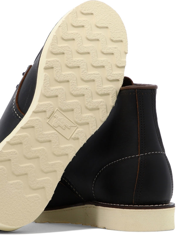 Red Wing Black Lace-Up Boots