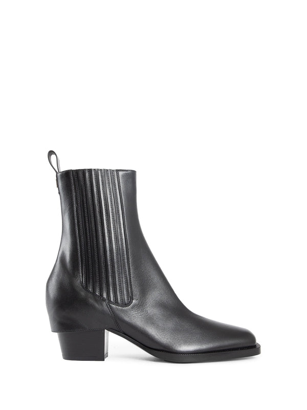 Black Leather Chelsea Boots