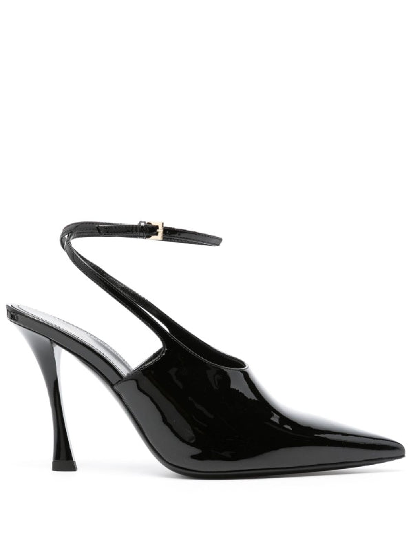 Ankle Strap Calfskin Slingback Heel