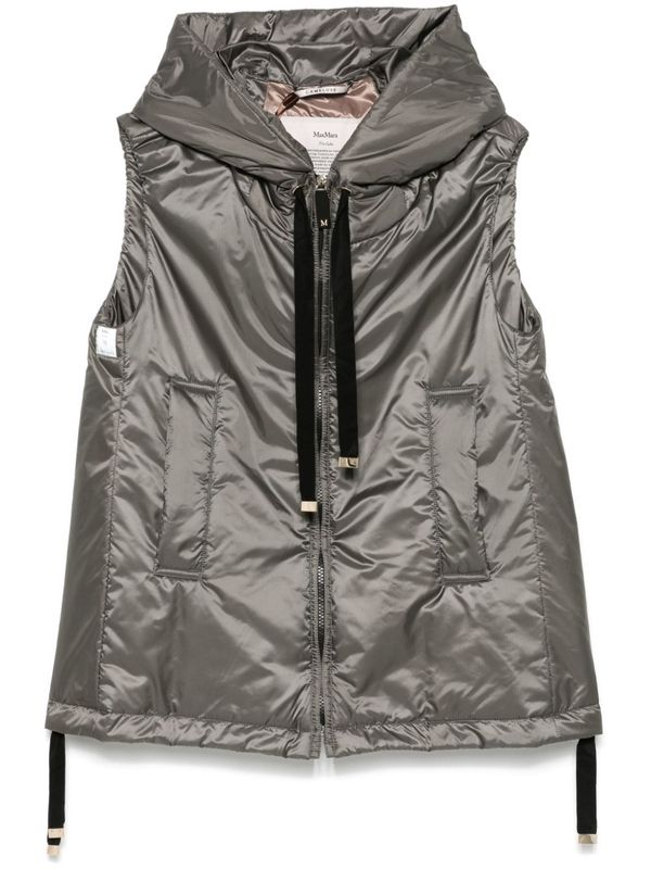 Drawstring
  Hooded Padded Vest